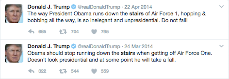 Illustration for article titled Donald Trump Can Absolutely Walk Up and Down the Stairs Like a Big Boy
